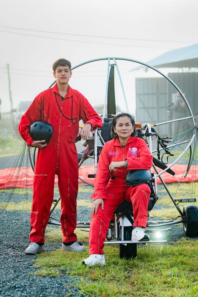 Paramotor flight over Chiang Mai